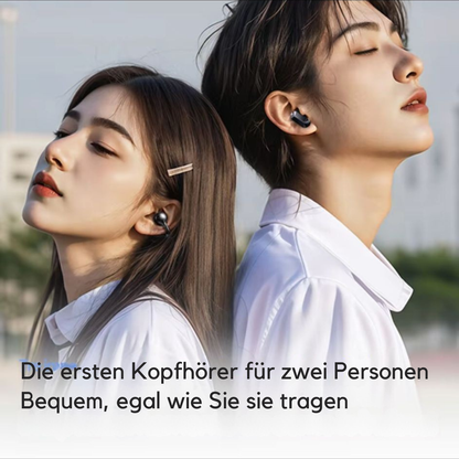 PAXA – Dual-Mode-Ohrhörer, 2 Paar in 1, gleichzeitig verwendbar!