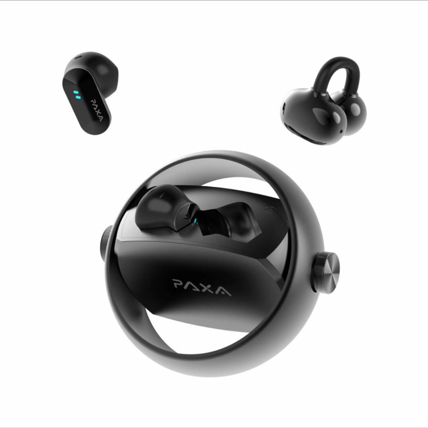 PAXA – Dual-Mode-Ohrhörer, 2 Paar in 1, gleichzeitig verwendbar!