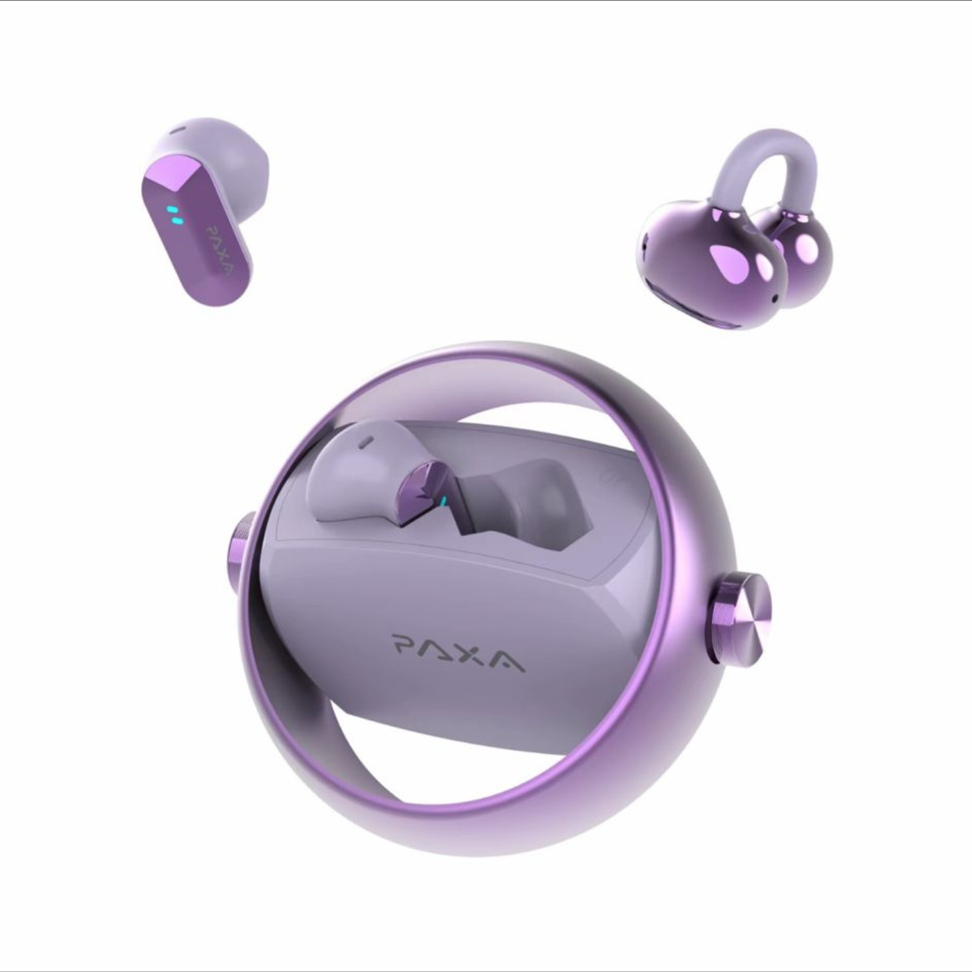 PAXA – Dual-Mode-Ohrhörer, 2 Paar in 1, gleichzeitig verwendbar!