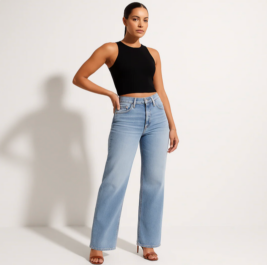 Elastische Jeans mit mittlerer bis niedriger Leibhöhe