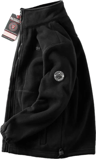 Doppellagige Fleecejacke mit Kapuze