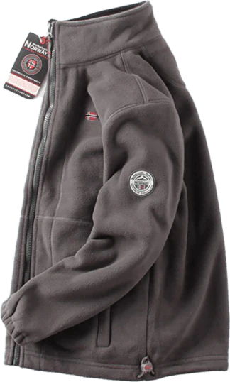 Doppellagige Fleecejacke mit Kapuze