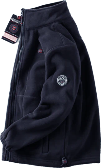 Doppellagige Fleecejacke mit Kapuze